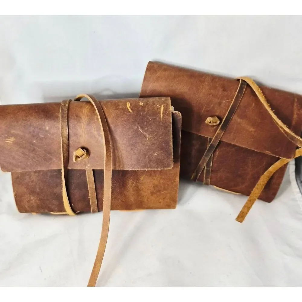 Leather journals bound leather